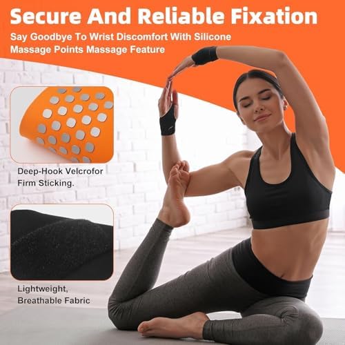 Wrist Brace,Wrist Support for Carpal Tunnel Pain Relief,Ulnar Brace Ultra-Thin Elastic for Tear,Wrist wraps Repetitive Wrist Use Injury,Fits Both Wrists (1, Black, One Size)