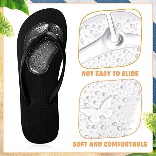 Handepo 3 Pairs Gel Metatarsal Pads for Thong Forefoot Cushion Inserts Foot Pads Non Slip Shoe Cushion for Self Adhesive Sandals Thong Pads Toe Post Protector Pain of Foot Grip Pads for Women Men