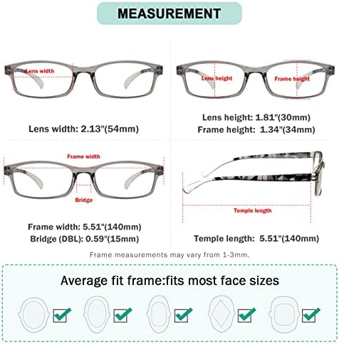 Eyekepper 5 Pack Reading Glasses for Women Reading - Stylish Pattern Design Ladies Readers +1.50