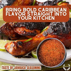 Taste of Jamaica | Authentic Gourmet Jerk Seasoning | Artisanal Spice Blend | Non GMO, All Natural | Handmade in Small Batches in USA | GLP-1 Friendly | Magnetic Tin | 1.5 Ounce | Gustus Vitae | #6