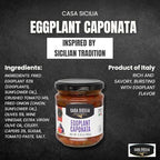 CASA SICILIA Eggplant Caponata, 180 gr, Product of Sicily, Italy (Pack of 1)