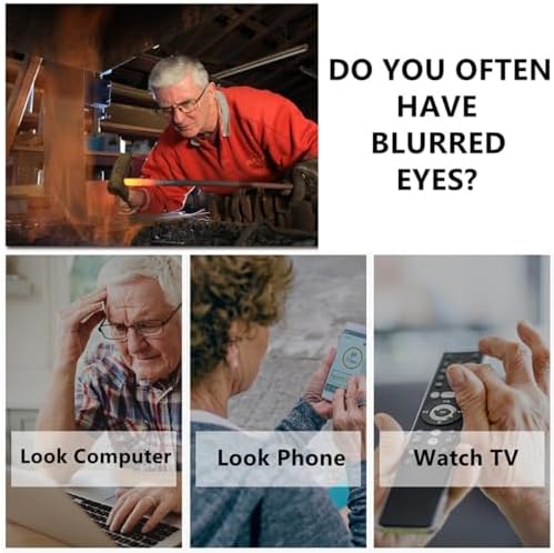 Glasses Far And Near, High Hardness Antiblue Progressive Far And Near Dual Use Glasses For Seniors