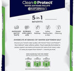 2 Pack Water Softener Salt Pellets – Clean and Protect Plus Rust Defense, 40 lb Bags (80 lbs Total) – Removes Iron, Reduces Rust Stains, Improves Water Taste, Protects Pipes and Appliances