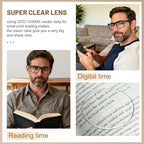 OCCI CHIARI Reading Glasses for Men 3.0+ Stylish Blue Readers 1.0 1.25 1.5 1.75 2.0 2.25 2.5 2.75 3.0 3.5 4.0 5.0 6.0
