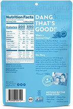 DANG Keto Toasted Coconut Chips | Lightly Salted Unsweetened | 1 Pack | Keto Certified, Vegan, Gluten Free, Paleo Friendly, Non Gmo, Healthy Snacks Made With Whole Foods | 3.17 Oz Resealable Bags