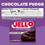 Jell-O Chocolate Fudge Cook & Serve Pudding & Pie Filling 3.4-Oz (Pack of 4)