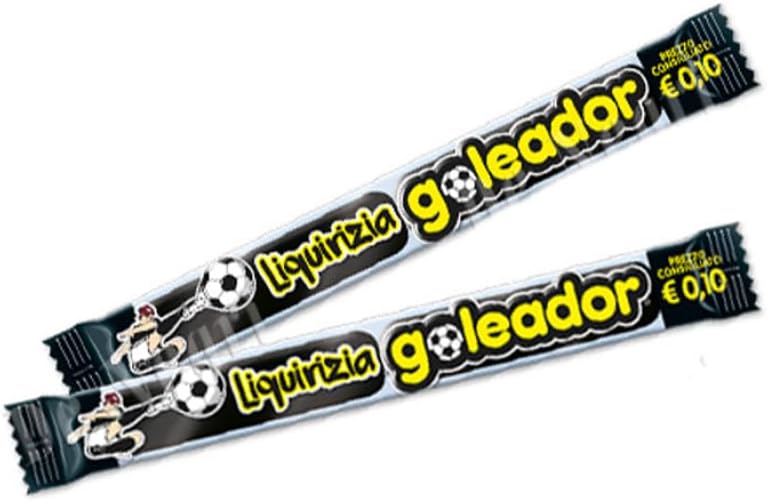 Goleador Black Licorice Candy Made in Italy 200pc - Italian Candy Individually Wrapped - Liquirizia Italiana - Counter Display