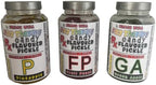Alky Therapy Triple Pickle Bundle, Candy Flavored Dill Pickles Variety Pack, Fruit Punch, Pineapple, Green Apple, 3 Jars, Perfect for Snacks and Gifts