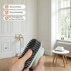 2-Pack Ergonomic Shoe & Laundry Scrub Brush Set - Stiff Bristle Cleaning Brush for Shoes, Stains, Bathroom, Kitchen, Tile Grout - Non-Slip Grip with Hole for Hanging & Drying