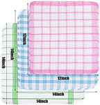 Patelai 12 Pcs Kitchen Dish Cloths for Washing Dishes Absorbent Dish Rags Cleaning Reusable Towels for Scrubbing Wipe Glass Xmas Home Household Supplies(Bright Color,13.8'' X 13.8'', 11.8 x 11.8'')