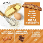 Nonni's Bakery Salted Caramel Biscotti Cookies, Individually Wrapped Coffee and Tea Biscuit Snack, 21 oz, 25 Count