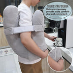 Shoulder Surgery Pillow, Super Soft Rotator Cuff Pillow for Sleeping, Relief from Shoulder Pain or Frozen Shoulder, for Post-Op Comfort, Arm & Shoulder Support & Healing(Charcoal Grey)