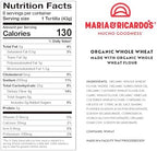 Maria & Ricardo's Organic Whole Wheat Tortillas. (3 Pack) USDA Certified Organic, Non GMO PV, Vegan, Kosher. 8 Tortillas per Pack
