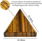 Amazing Gemstone Tigers Eye Pyramid Crystal Healing Stones - 1" Great Pyramid Figurine of Natural Stone Pyramid for Meditation, Reiki, Chakra Balancing and Crystal Pyramids Grid