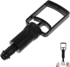NOLITOY Cupping Device Hand Pump Vacuum Cupping Pump Vacuum Cupping Tool Handheld Handle Black, 18.00X6.00X3.50CM