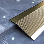 Doorway Uneven Floor Transition Strip, Floor Transition Strip 10cm Wide,Door Threshold Reducer for Uneven Floors,Aluminum Edge for Hardwood/Laminate/Vinyl Floors