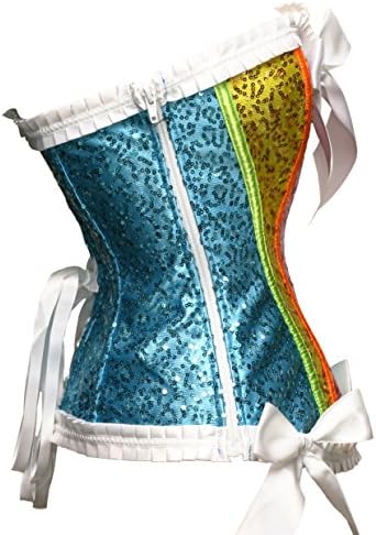 bslingerie Womens Waist Cincher Bustier Boned Corset