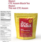 Tea India CTC Assam Loose Leaf Black Tea Strong, Full-Bodied Flavorful Blend Of Premium Black Tea Made with Natural Ingredients Traditional Indian Tea Caffeinated Iced Tea Breakfast Tea 3LB