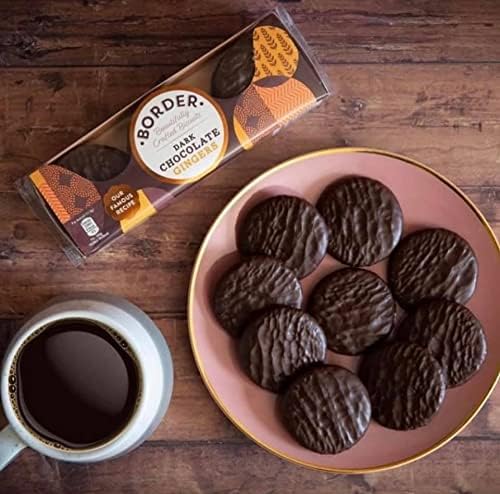 Border Biscuits, Dark Chocolate Gingers, 150g (Pack of 6)