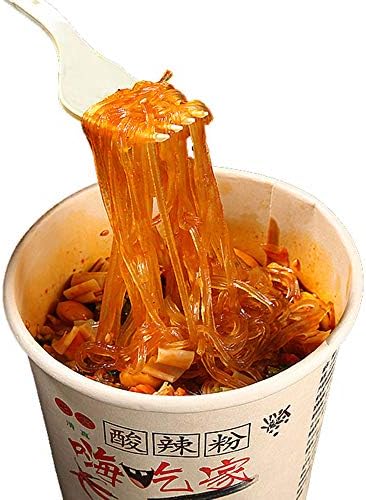 Haichijia Hot and Sour Noodles 6 Packs (120gx6) 嗨吃家酸辣粉桶装6桶