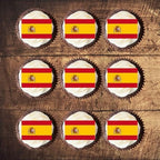 50 Mini Spain Flag Edible Cupcake Toppers, Flags of the World Edible Cake Decorations, World Cup Country Flags, Spanish Cake Topper Decorations, Olympics Party Cookie Decor UNCUT