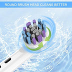 Replacement Toothbrush Heads 8 Pack, Electric Toothbrush Heads Compatible with Oral B Electric Toothbrush, Whitening Toothbrush Head
