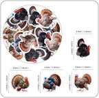 Ercadio 48 Pack Edible Thanksgiving Cupcake Toppers Turkey Cake Picks Thankful Cake Decorations for Happy Thanksgiving Day Theme Party Decoration Supplies