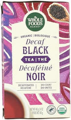 Whole Foods Market, Tea Black Decaf Organic, 20 Count