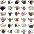 RICHRAIN 30PCS Lot Crystals Rings Bulk Items Wholesale Clearance Wholesale for Boutique Resale Wholesale Jewelry Rings for Women Al Por Mayor