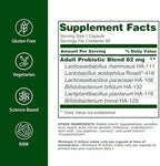 Flora Adult's Probiotic - Vegetarian Daily Probiotic for Gut & Digestive Health - Includes Lactobacillus & Bifidobacterium - 17 Billion CFU - Gluten-Free - Keep Chilled - 60 Capsules