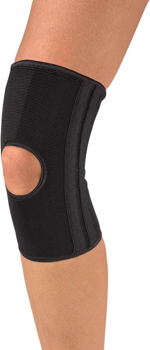 MUELLER Sports Medicine Elastic Knee Brace for Men & Women, Knee Stabilizer for Compression & Pain Relief, Ideal for Arthritis, Sprains, Swelling, Black, Large/X-Large