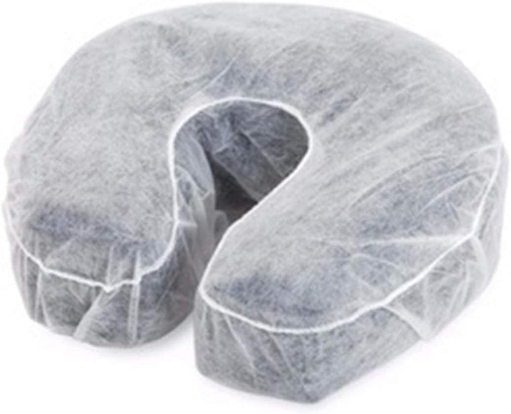 ZMDREAM Pack of 75 Headrest Covers Fitted Disposable Massage Face Rest Cradle Covers White & Black
