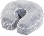 ZMDREAM Pack of 75 Headrest Covers Fitted Disposable Massage Face Rest Cradle Covers White & Black