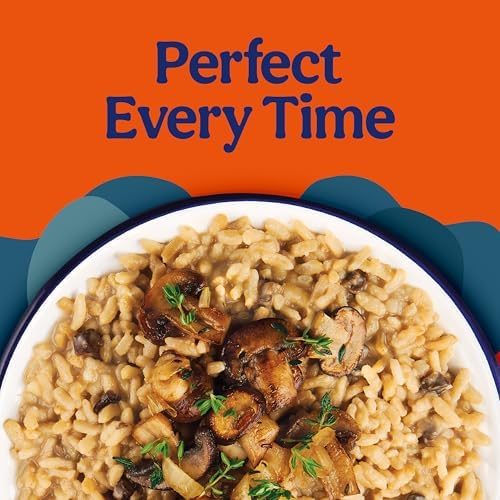 BEN'S ORIGINAL Risotto Creamy Mushroom Flavored Rice, Easy Dinner Side, 8.5 oz Pouch (Pack of 12)