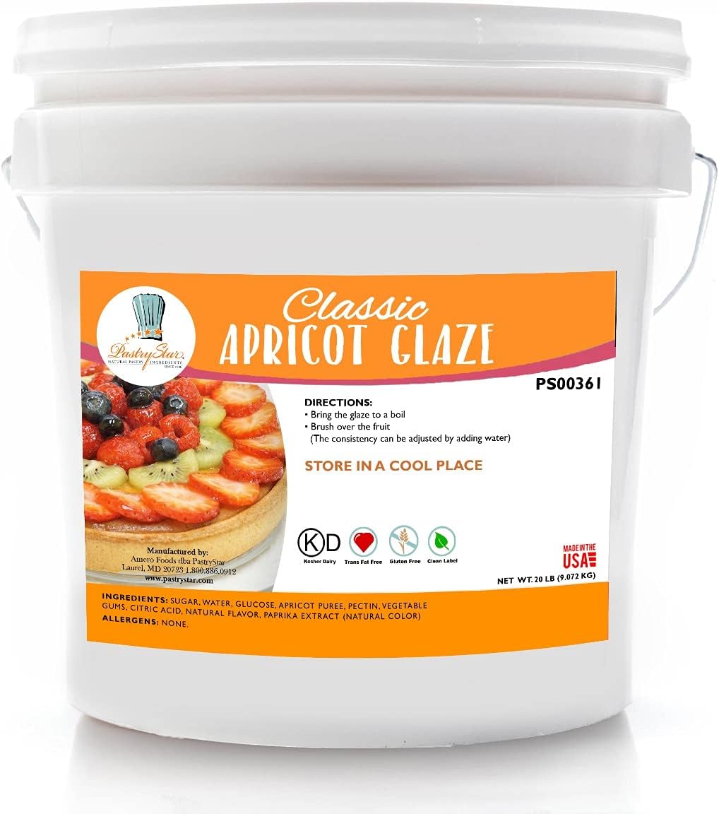 PASTRYSTAR Glaze Traditional Apricot, 20 Pound
