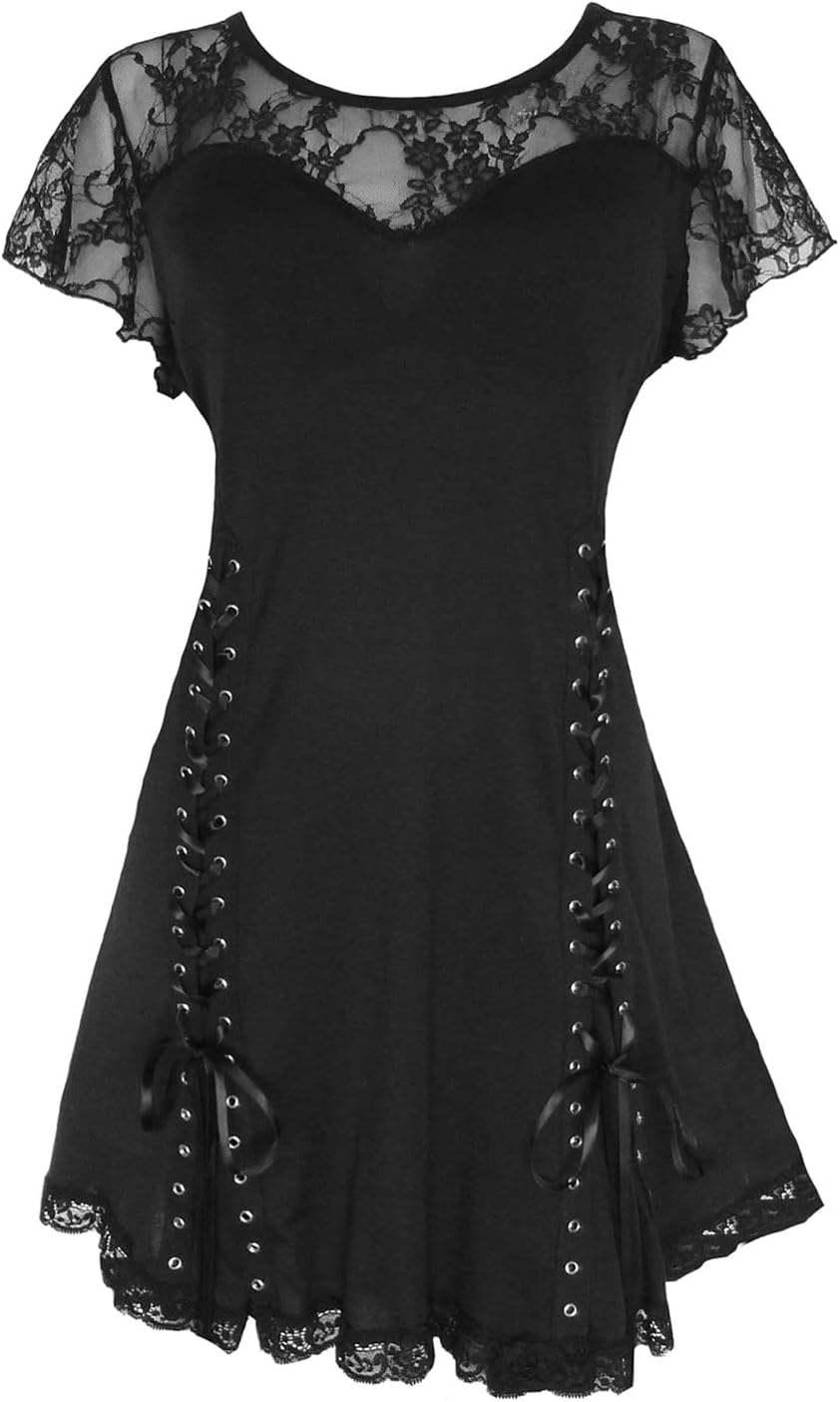Dare to Wear Victorian Gothic Boho Women's Plus Size Roxann Corset Top