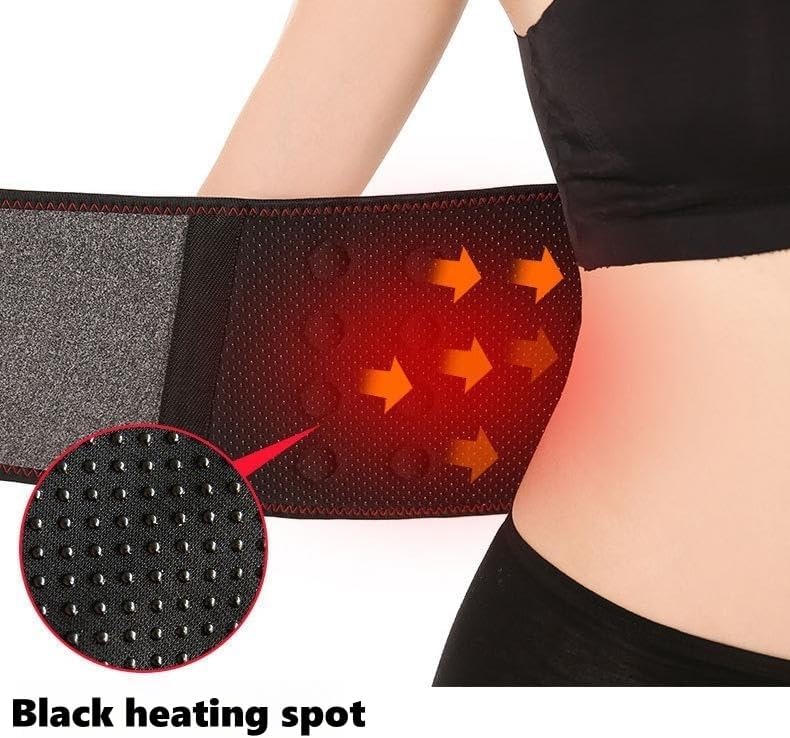 Self Heating Lower Back Brace for Men Women Magnetic Therapy Lumbar Support Belt for Sciatica Herniated Disc Scoliosis Waist Chest Pain Relief Heated Back Support Belt Adjustable Waist Heating Brace