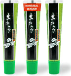 Wasabi-O Real Wasabi Paste - Authentic Japanese Fresh Wasabi Root - Mild Heat - Squeeze Tube for Sushi, Sauce, Mayo, Seafood - 3 x 1.52 Oz