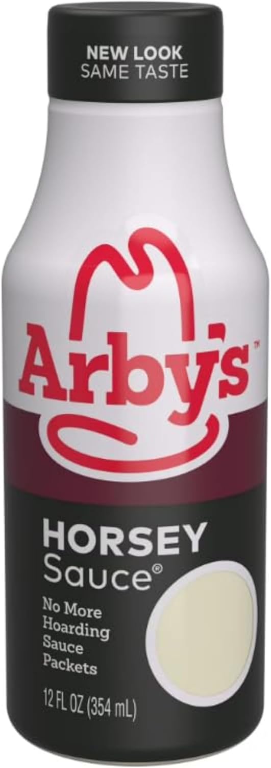Arby’s Horsey Sauce, 12 fl. oz., All Purpose Horseradish Sauce for Sandwich Spreads, Seafood Cocktails, Chicken Marinades and More, Made with Vinegar, Horseradish Powder and Mustard