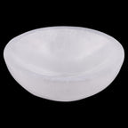 Selenite Bowl for Crystals Charging – 4" Selenite Crystal Bowl – Mined & Crafted in Morocco – Ideal for Cleansing & Recharging Crystals & Healing Stones - Protection Crystals - Spiritual Gift & Decor