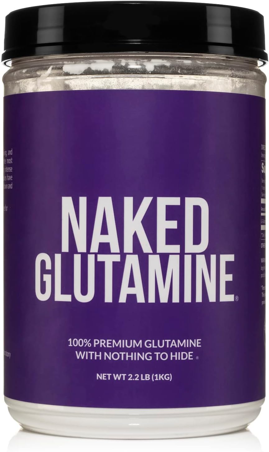 Pure L-Glutamine Made in The USA - 200 Servings - 1,000g, 2.2lb Bulk, Vegan, Non-GMO, Gluten and Soy Free. Minimize Muscle Breakdown & Improve Protein Synthesis. No Additives