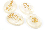 Jet Usui Reiki Healing Set Chakra Balancing Meditation Gemstone Spiritual Energized Positive (Crystal)
