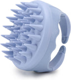 Silicone Hair Scalp Massager Shampoo Brush Scalp Scrubber Hair Washing Brush Exfoliating Brush Head Scrubber for Shower - Blue