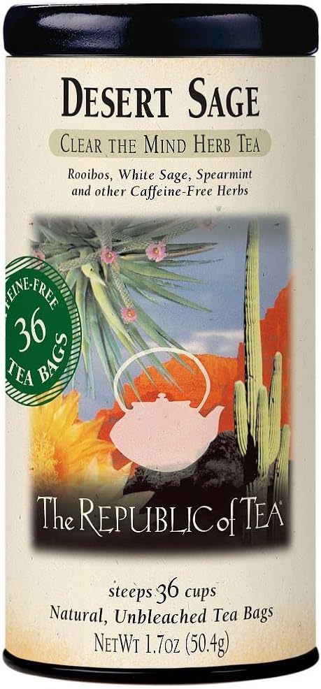 The Republic of Tea - Desert Sage Herbal Tea, 36 Tea Bags