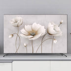 New TV Cover Dust Cover Cloth Monitor Cover Household Hanging Desktop Curved TV Universal(Size:32IN(80X50CM),Color:C)