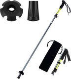 Gifts for Men Christmas Collapsible Trekking Pole, Ultralight 7075 Aluminum Hiking Stick for Women, Men & Seniors, 3-Section Foldable Walking Pole with Tungsten Steel Tip for Travel, Trails & Balance