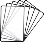 5PCS Full Page Magnifying Sheet for Reading, 3X Lightweight Optical Fresnel Lens Page Magnifying Glass Rectangular Bookmark Flat Handheld Magnifier for Seniors Low Vision Reading Small Patterns Maps