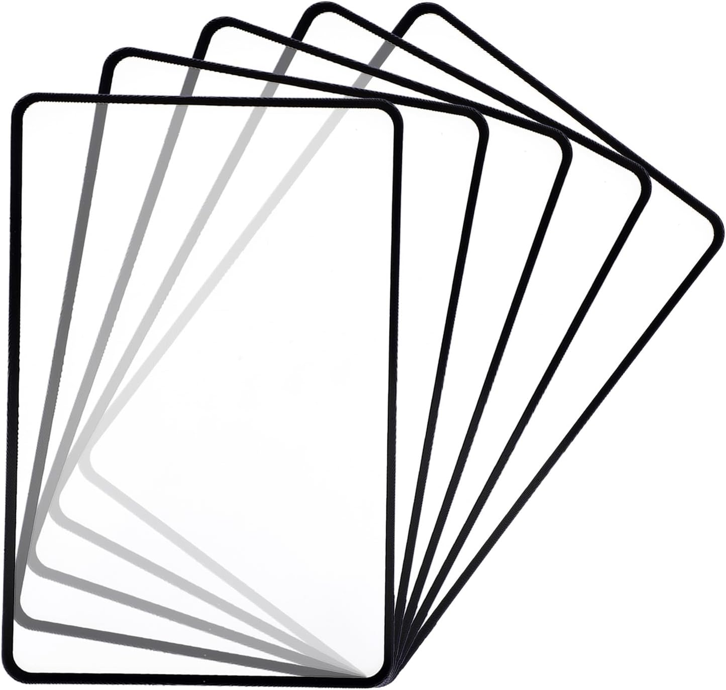 5PCS Full Page Magnifying Sheet for Reading, 3X Lightweight Optical Fresnel Lens Page Magnifying Glass Rectangular Bookmark Flat Handheld Magnifier for Seniors Low Vision Reading Small Patterns Maps