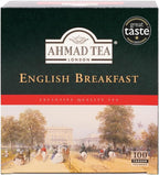 Ahmad Tea Black Tea, English Breakfast Teabags, 100 ct - Caffeinated and Sugar-Free