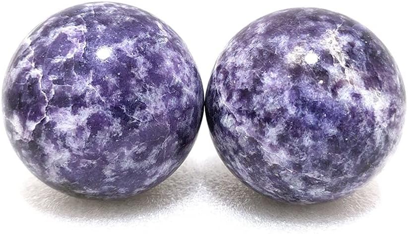 Health & Household Natural Crystals Quartz Whole Purple Lepidolite Sphere Energy Stone Reiki Healing Ball Room Home Aquarium Decoration Gemstone (Size : 8-8.5cm)